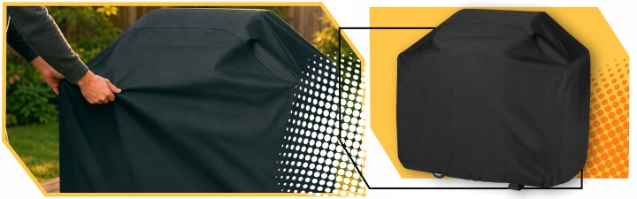 POKROWIEC NA GRILLA GRILL GAZOWY WODOODPORNY SOLIDNY DUŻY 145x62x117 cm Stan opakowania oryginalne